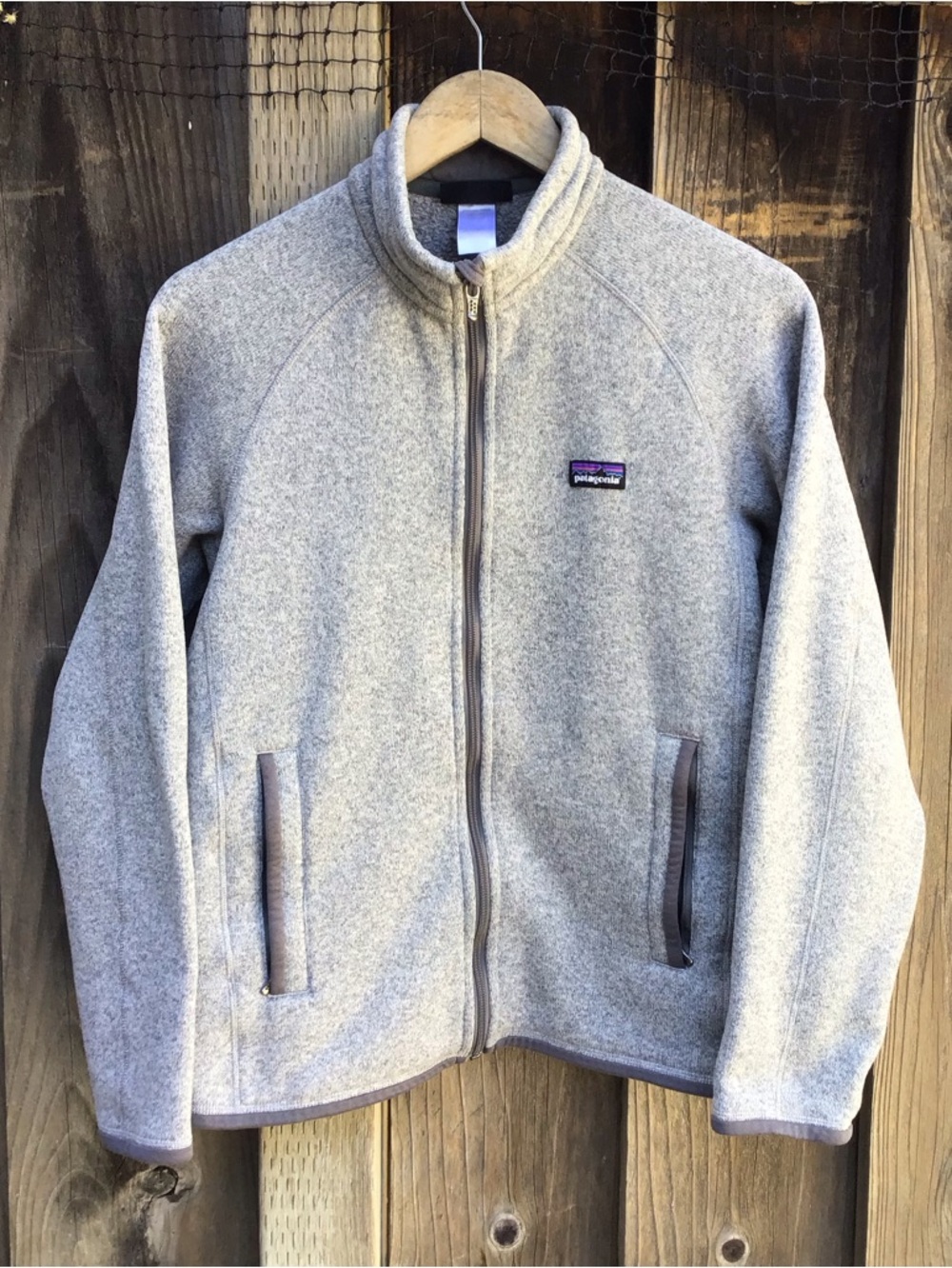 Patagonia Better Sweater Fleece Jacket Gray Full Zip Mens Large Classic